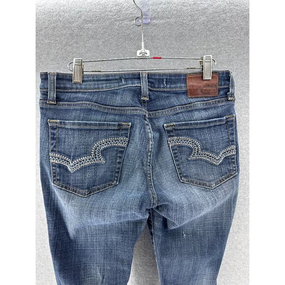 Big Star Alex Women's sz 29 Mid Rise Stretchy Embroidered Pocket  Skinny Jeans - Picture 4 of 8